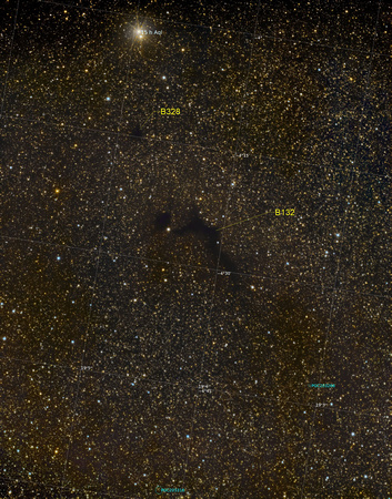 Barnard 132 and B328 labelled
