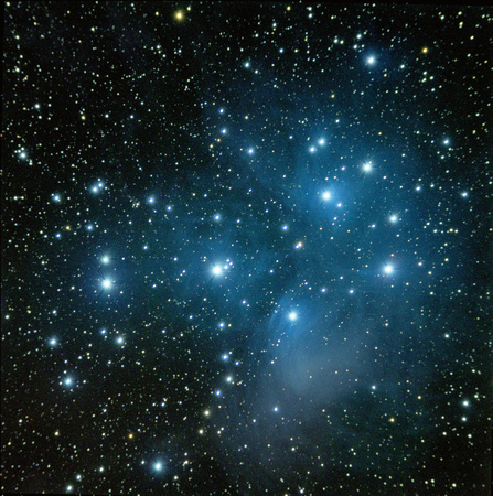 M45  Pleiades, or Seven Sisters