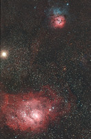 M20 NGC6514  M8 NGC6523