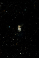 M51 Whirlpool Galaxy with NGC 5195 ver 2