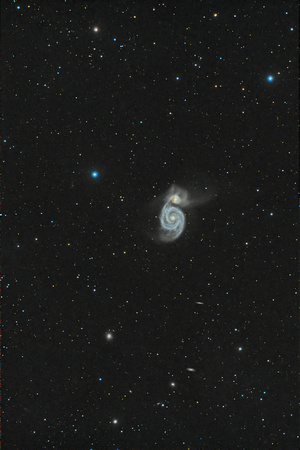 M51 NGC 5194 The Whirlpool Galaxy NGC 5195