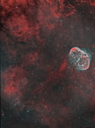 NGC-6888 with the "Soap Bubble"