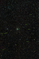 M 67 NGC 2682 labelled
