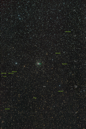 M 67 NGC 2682 labelled