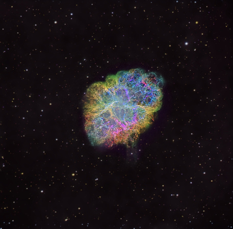 M1 NGC 1952 Sh 2-244 The Crab Nebula in Narrowband