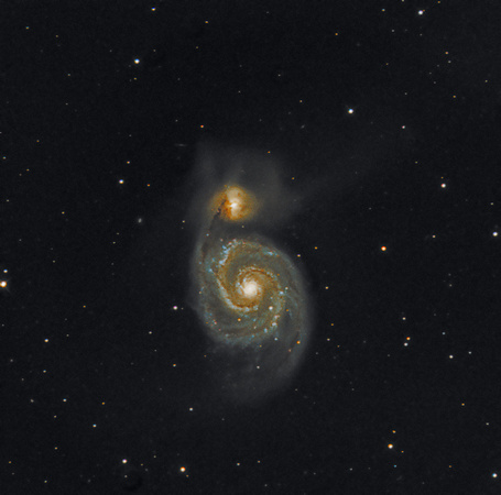 M51 NGC 5194 The Whirlpool Galaxy NGC 5195