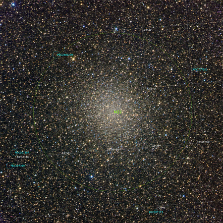 M22 NGC 6656 labelled