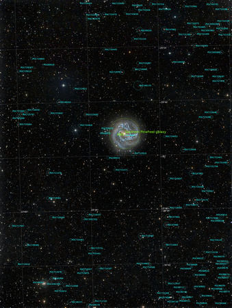 M 83 NGC 5236 labelled
