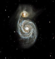 Messier 51 NGC 5194 Whirlpool Galaxy