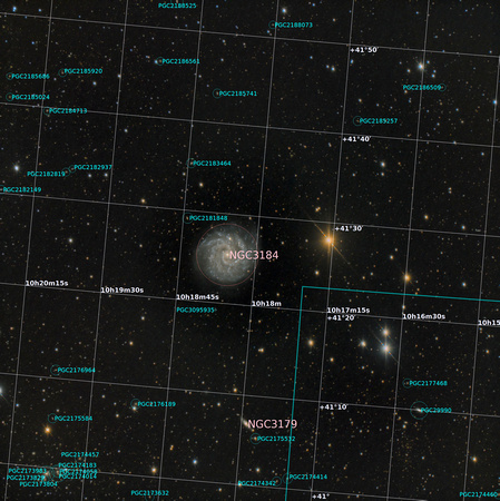 NGC 3184 labelled