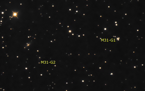 M31-G1 (Mayall II) M31-G2 (Mayall III) CROP