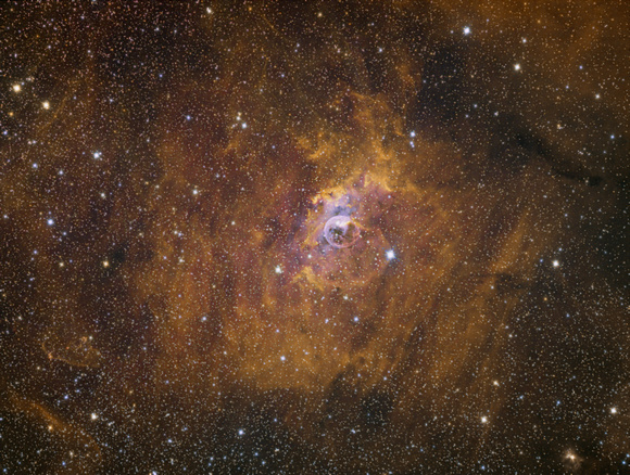 SH2-162 The Bubble in Ha/Sii/Oii