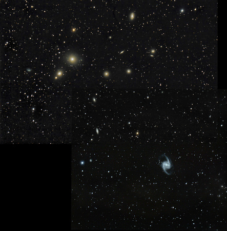 NGC-1399 and NGC-1365 Mosaic