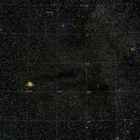 IC 5146 Sh 2-125 Cocoon Nebula labelled