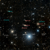 Hickson 10 NGC 536, NGC 542, NGC 531, NGC 529 labelled