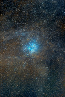 M 45, Pleiades labelled