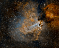 M17 NGC 6618 Sh 2-45 The Omega Nebula, Swan Nebula ver Pix 2