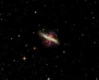 M82 NGC 3034 Cigar Galaxy, Arp 337 ver4