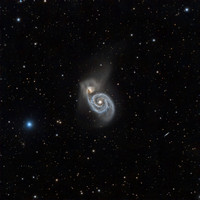 M-51 NGC 5194 Whirlpool Galaxy