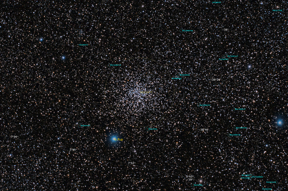 Caldwell 71 NGC 2477 labelled