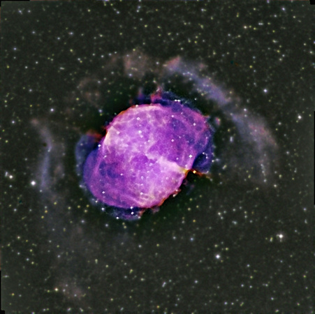 M27  NGC 6853 Dumbbell Nebula Test 1SHO ver2